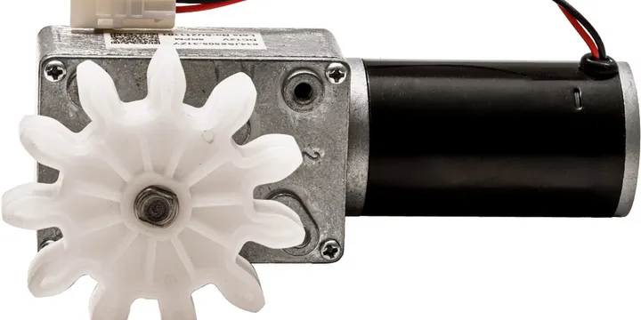 The official replacement motor assembly sold for the Litter-Robot 4 on Whisker's online store at $55, photographed as a single part rather than a whole machine
