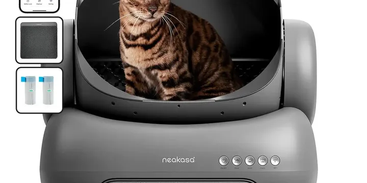 Neakasa M1 open-top self-cleaning cat litter box, the model behind documented safety incidents and 12-month warranty complaints