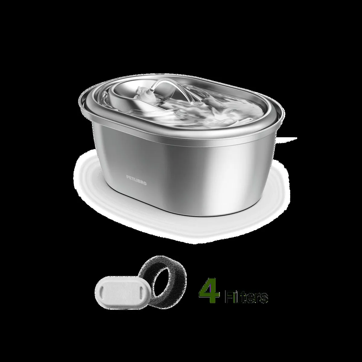 PETLIBRO stainless steel pet water fountain, the model involved in two 2026 finger-laceration incidents during cleaning, illustrating hidden sharp edges in smart pet gear